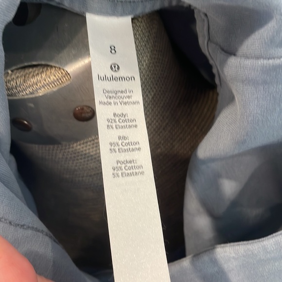 Lululemon acid wash scuba bluish/gray long sleeve hoodie sweatshirt - Picture 8 of 14